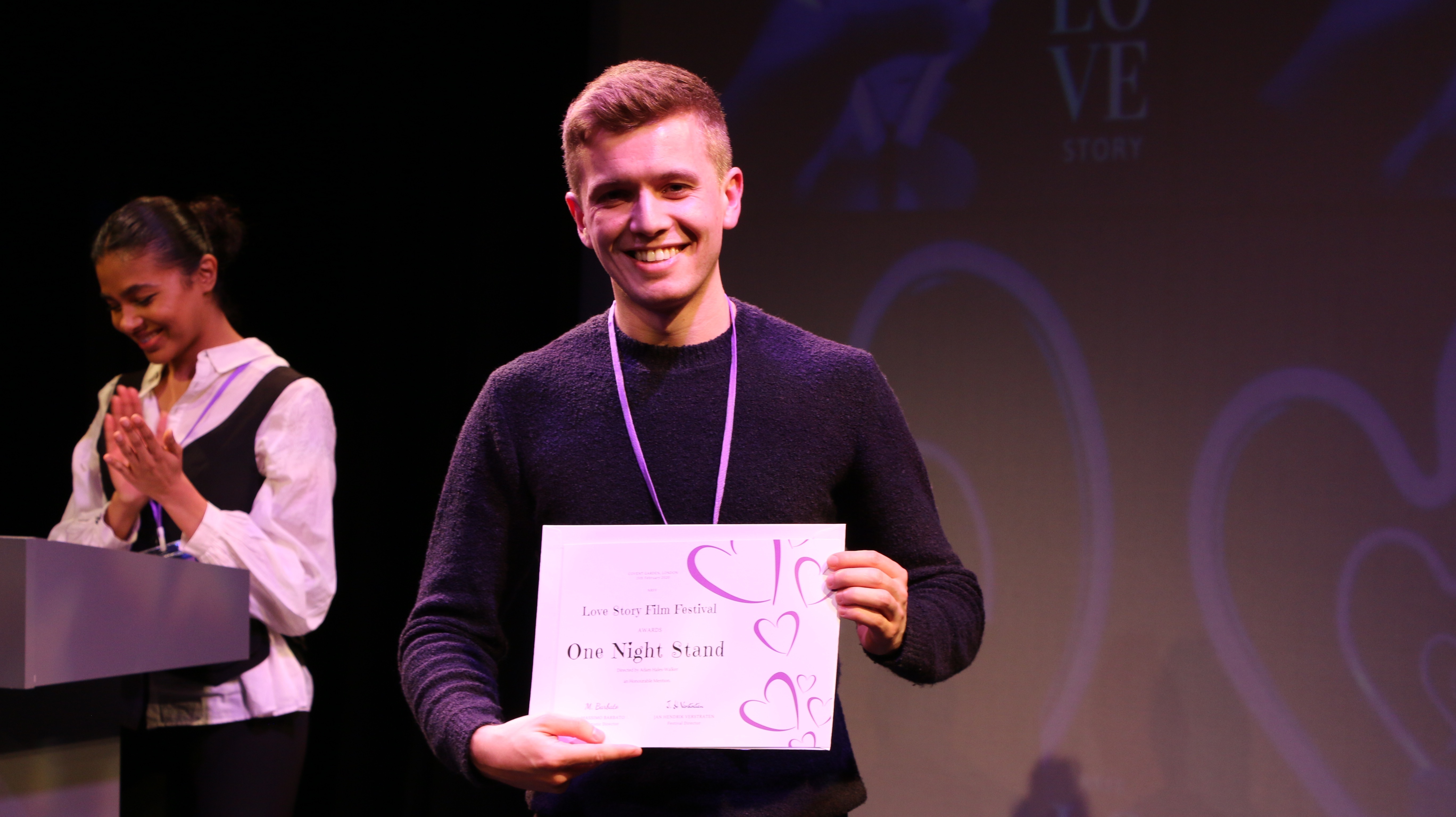 Honourable Mention - ONE NIGHT STAND - directed by Adam Hales-Walker
